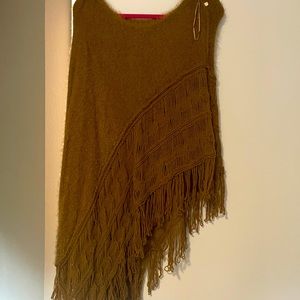 Brown poncho